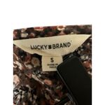 Lucky Brand Women's Brown Floral Print Sleeveless Tie Shoulder Romper Size Small Photo 8
