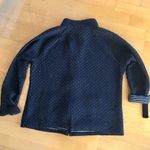 Croft & Barrow HOST PICK! Quilted Zip Jacket, Stripe Lining, Black, White, Size PL Photo 2