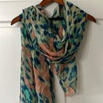 Super Cute Scarf/Wrap with Leopard Print and Pink Hearts Photo 0