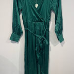 Baltic Born NWT Baltic‎ Born Maxi satin emerald green long sleeve dress Photo 0