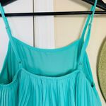 Lulus As You Swish Pleated Mint Green/Teal Dress | Size: Medium Green Photo 10