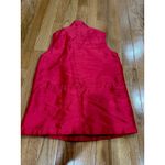 Coldwater Creek Red Metallic Vest Drawstring Waist Womens S/M (6/8) Christmas Photo 8