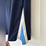 Wilo The Label High Rise Blue Cobalt Split Hem Flare Athletic Pants Leggings Size M Photo 4