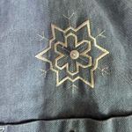 Allsport Denim Jean Shirt Size Large Longsleeve Women Snowman Applique Teacher Blue Photo 8