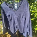 Pure Energy  Navy Blue Blouse Photo 9