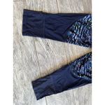 Marika‎ Activewear Capri Leggings Crop Pants Small Vented Navy Blue Athletic Photo 9