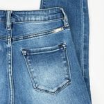 KanCan by Maurices Jeans Women 26 Raw Hem Ankle Distressed Stretch Denim Blue Photo 3