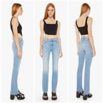 💕MOTHER💕 The Insider Sneak Fray Jeans ~ Love On The Beat 31 NWOT Blue Photo 4