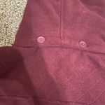 New Denim & Co. Burgundy Sherpa Bonded Fleece Snap Long Sleeve Hooded Jacket M Purple Size M Photo 11