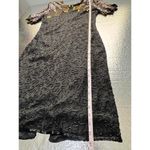 Black Beaded & Sequined Short Sleeve Evening Dress Black Tie Vintage Paris S Photo 2