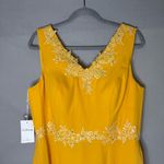 Women's Goldenrod Yellow Formal Dress Size 14 Wedding Guest Semi Photo 2