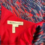 BCBGeneration  Raspberry Red Multi One -Shoulder Cocktail Dress Sz 8 Photo 8