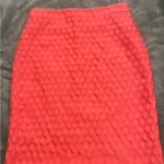 J.Crew  Coral Polka Dot Pencil Skirt Photo 1