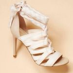 Gianni Bini Polka Dot Lace Up Strappy Ankle Stiletto Leather High Heels Size 6.5 Photo 0