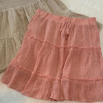Love Tree Blush Pink & Wonderly Beige Gauze Mini Skirt Bundle (2) Size Small Photo 0