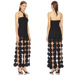 NEW Simon Miller Dress Beep Beep Fringe Black Crochet Halter Maxi Dress Size M Size M Photo 8