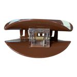 Football Hair Claw Clip Cute‎ Fun Sports Theme Hair Accessory New Brown Photo 4