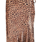 Summersalt ‎ Leopard wrap midi skirt size small Photo 0