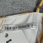 Saints + Secrets Mini Dress Orange Multi Tie Dye Cowl Neck Party Going Out Small Photo 6