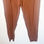 Aerie Real Me Waffle Knit Crossover Short Inseam 7/8 Brown Leggings Photo 2