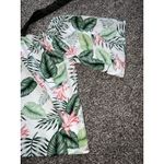 SheIn women's palm leaf print off the shoulder tie straps top size 4XL Photo 3