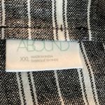 Abound  women black leo white stripe Linen Button Front Camisole Tank Top Sz XXL Photo 1