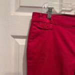 IZOD  Women's Fuschia Pink Cotton Blend Straight Leg Pants Size 14 Preppy Casual Photo 3