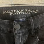 American Eagle black super stretch ripped Photo 2