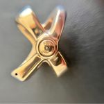 QGI 14kt Yellow and White Gold “X” Slide Necklace Pendant Photo 6