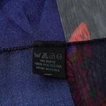 Butterfly Scarf Blue Multicolor Rainbow Art to Wear Whimsical‎ Fairy Boho Twee Photo 3