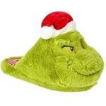 NEW Grinch Holiday Adult Slippers Green XL Women's 13 Photo 0