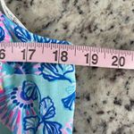 Lilly Pulitzer  Blue Pink Shell Print Bowan Halter Tank Top Chain Neck Size Small Photo 7