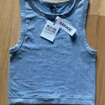 Garage NWT Seamless Muscle Tank Top Shirt Washed Ashley Blue size XS $24..95 Photo 0