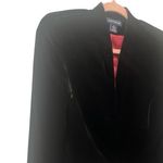 90’s Vintage Ann Taylor Silk Blend Velvet Blazer Jacket Black Size 6 Brown Photo 1