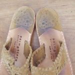 Palm Beach Sandals USA Made Full Leather Throngs Size 7 Photo 7