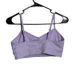 Aerie Purple Sports Bra Womens M Medium Support Ribbed V Photo 2