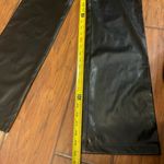 Kathy Ireland Faux leather pleather  black boot cut pants slacks woman’s 8 EUC Photo 5