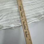 Rory Beca Top Womens Medium White Sheer Cap Sleeve Knit Top Photo 5