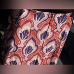 ZARA  Women’s Floral Patterned pleated zip front pants - Pink and Purple size 6 Photo 11