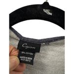 Cezon OSFM Reversible Shawl Charcoal Gray Floral Fringed Photo 1