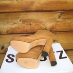 Schutz NWT  Tan Platform Booties Boots Photo 4