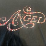 Victoria's Secret  Black Tee with Red Angel Graphic Photo 1