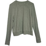 Lululemon Cropped Long Sleeve Raglan Sweatshirt Green Women's Size 6 No Tag Photo 0