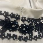 Blondie Nites by Stacy Sklar Prom Dress White tulle halter VNeck bead gown Sz 13 Photo 10