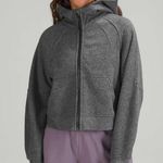 Lululemon Scuba Oversized Full Zip Hoodie Heathered Black Gray Photo 0
