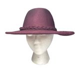Silence + Noise  maroon wool brim hat fall winter boho outdoor pictures braided Photo 3