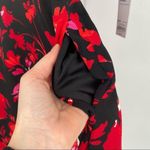 Apt. 9 NWT  Red Floral Print MIDI Dress large pockets career office‎ short sleeve Photo 5