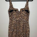 Likely NWT  Constance Leopard Square Neck Body Con Mini Dress Size 8 Photo 7