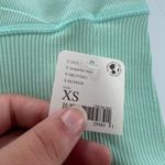 Free People FP Movement Shorts Womens XS Turquoise Mint Free Throw High Waist Ribbed New Photo 7