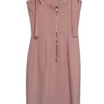 Rebecca Vallance NEW NWOT Celestina Tie Midi Dress In Light Pink Photo 5